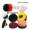 Electric Drill Brush Kit Power Scrubber Brush Attachments Set Scrub Wash Brushes Tools for Car Floor Tires Toilet Cleanin