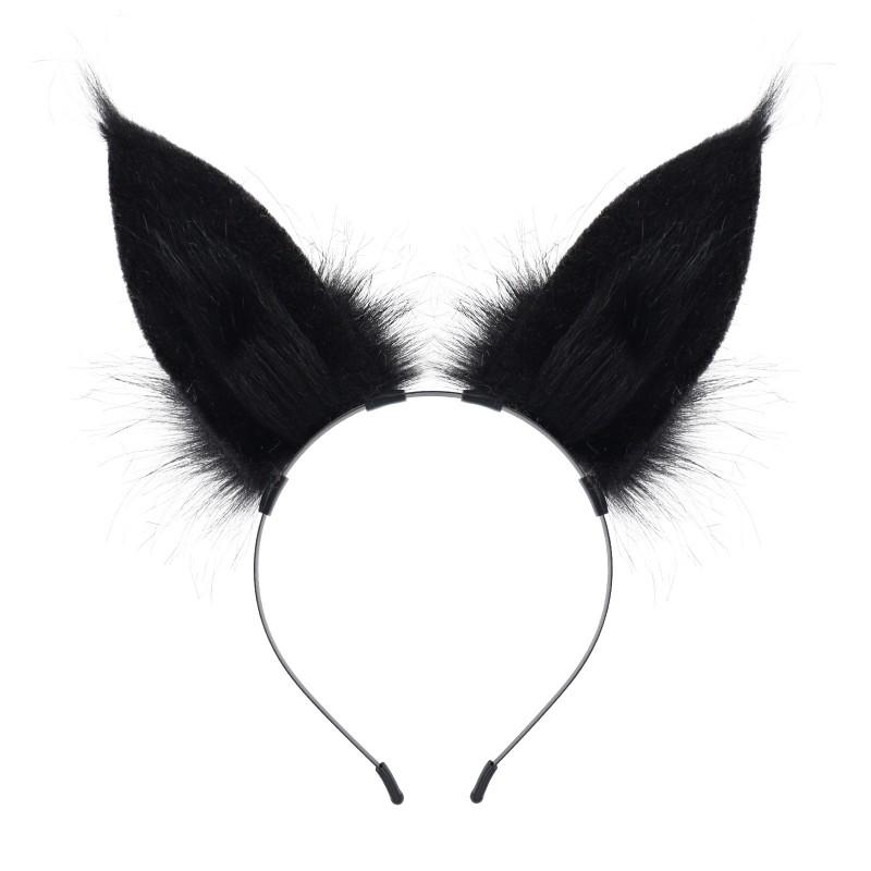 Handmade Plush Rabbit Ear Headband Cosplay Anime Party Costume Accessory Unisex Soft Furry Hairband