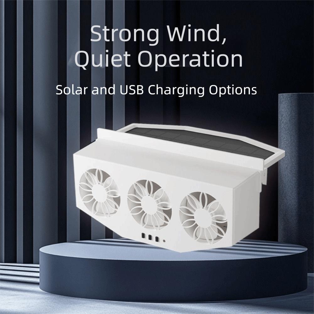 Continuous Operation Window Ventilation Fan Low Energy Consumption Auto Air Vent Vehicle Cooling