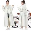 HeiDiga Cycling Rain Transparent Storage Bag Long Simple Perfect for School or Sizes Women's Poncho, Thin, Lightweight, Water-Repellent, Visor,