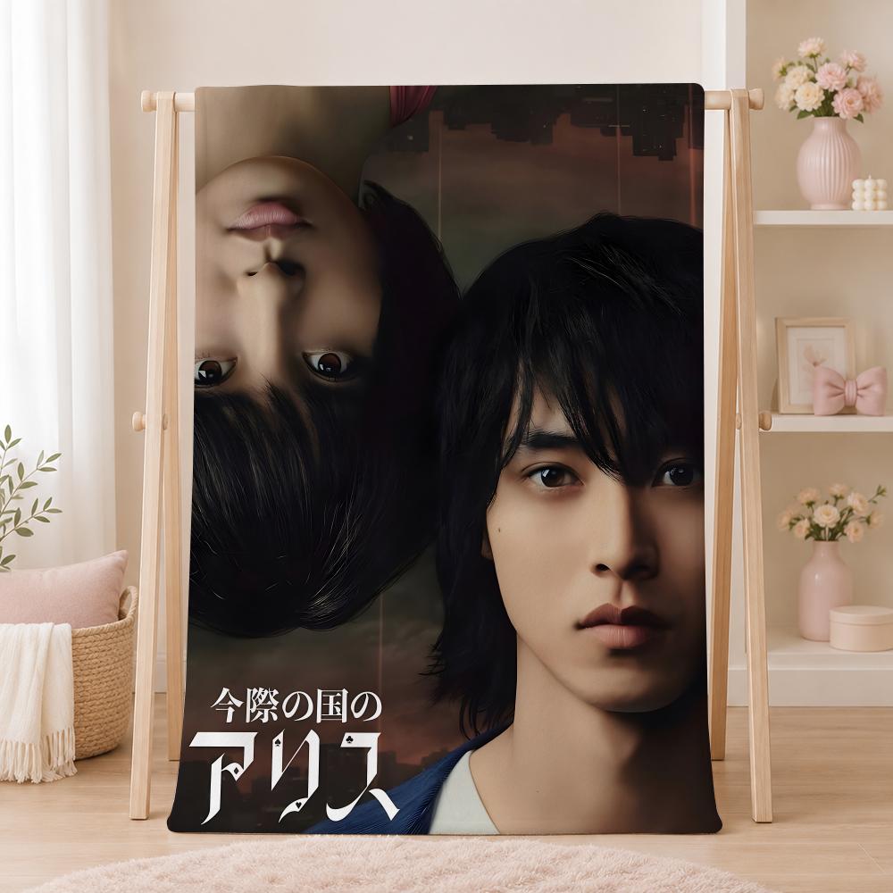 Популярная дорама А-Алиса в Пограничье Летнее фланелевое покрывало Мягкое Антистатическое Стирка Детям Подходит Диван Кровать