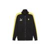 Ferrari Race Iconic T7 Track Jacket Color Block Brand Logo Patch Casual Raglan Sleeve Stand Collar Long Sleeve Jacket Men Jackets Black 625198-01