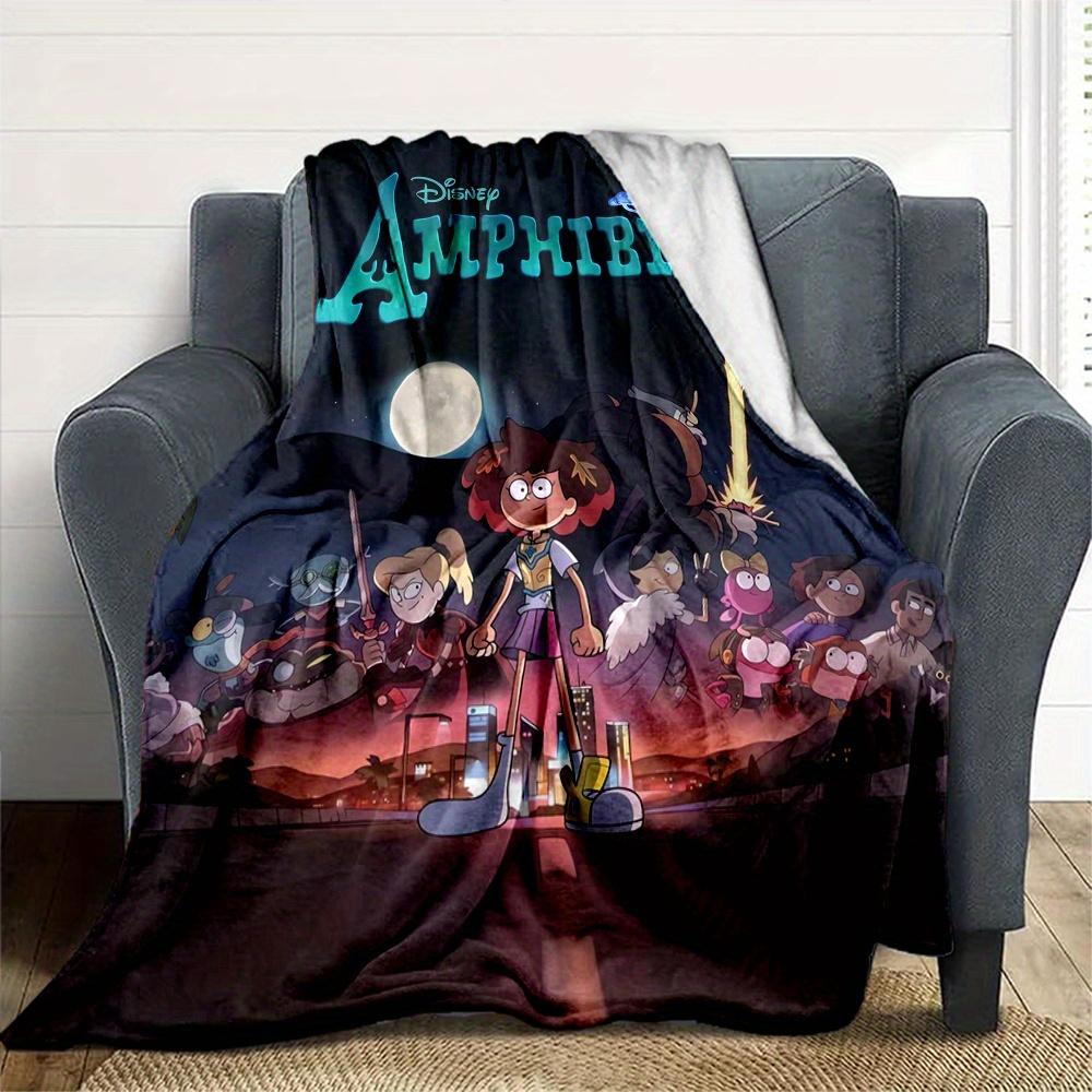 1 шт., Плед с изображением Энн Бунчуй из мультфильма «Амфибия» Disney, Мягкий плед для кровати, дивана, дивана, Идеальный подарок для декора комнаты