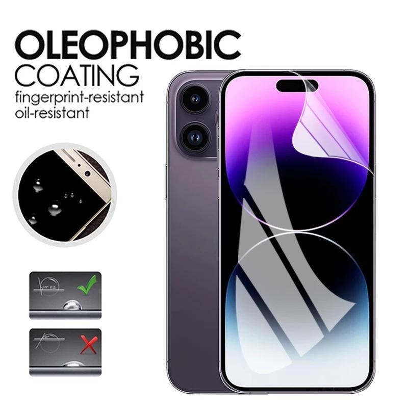 Гидрогелевая пленка для iPhone 14 15 Pro Max 12 13, мини-защитная пленка для экрана iPhone 11 12 13 14 Pro XS Max XR 7 8 6 14 15 Plus SE пленка