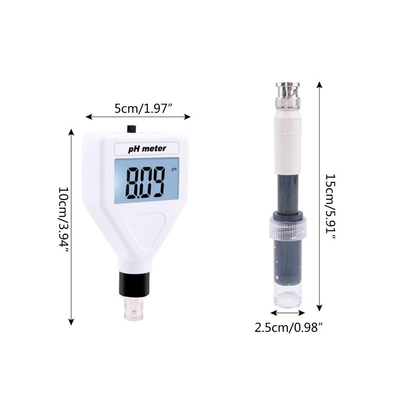 PH-метр для кожи/пищи/почвы/фруктов/мяса/лаборатории Цифровой измеритель кислотности pH-тестер Многофункциональный цифровой pH-тестер