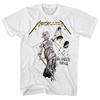 Metallica Justice For All T Shirt Mens Licensed Rock N Roll Concert Tee White