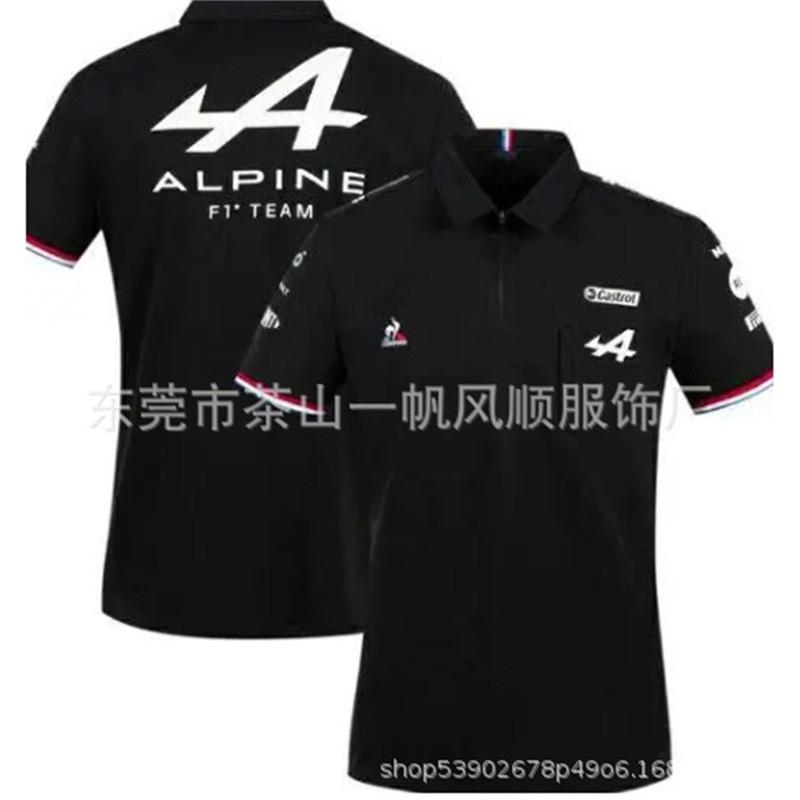 Unisex Off-Road Racing Polo Shirt Short Sleeve Turn-Down Collar Breathable Sport Tee Cycling Motorcross