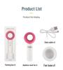 Portable Bladeless Handheld Fan with USB Charging for Eyelash Extensions