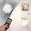 New Portable Rotatable Rechargeable Wireless RGB LED Wall Lamp with Touch Control and IR Remote - Color Changing Bedside Night L