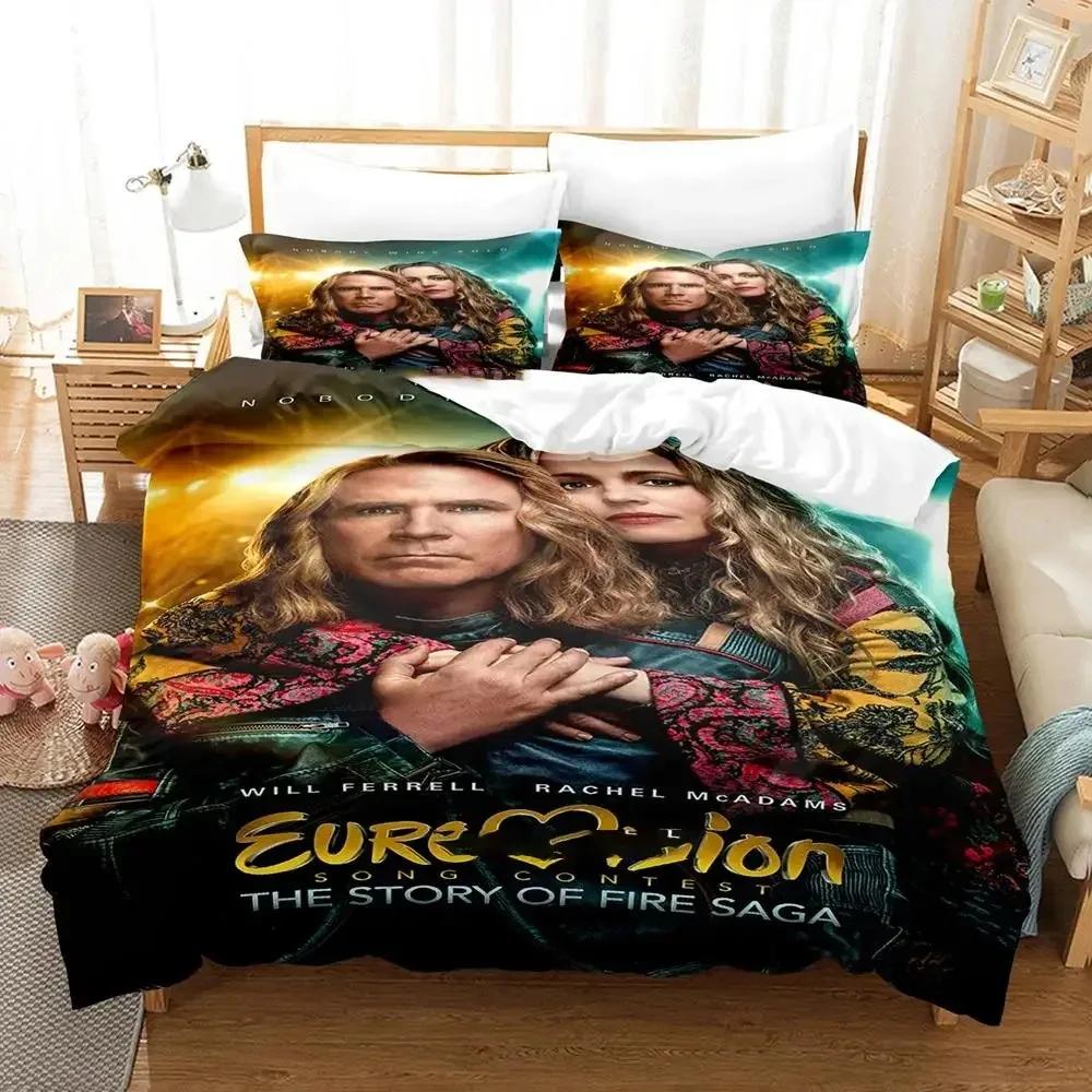 3D Печать Постельное белье Евровидение Мальчики Девочки Размер Twin Queen Пододеяльник Наволочка Постель Дети Взрослые Мода Дом