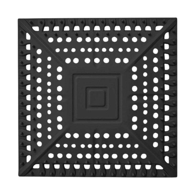 Square Shape Silicone Floor Drain Cover Mesh Sink Strainer Hair Catcher Sewer Outfall Drain Filter Easy to Use