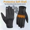 Зимние теплые мотоциклетные перчатки для мужчин, толстые защитные водонепроницаемые перчатки с сенсорным экраном, снаряжение для езды на открытом воздухе, для велоспорта, катания на лыжах