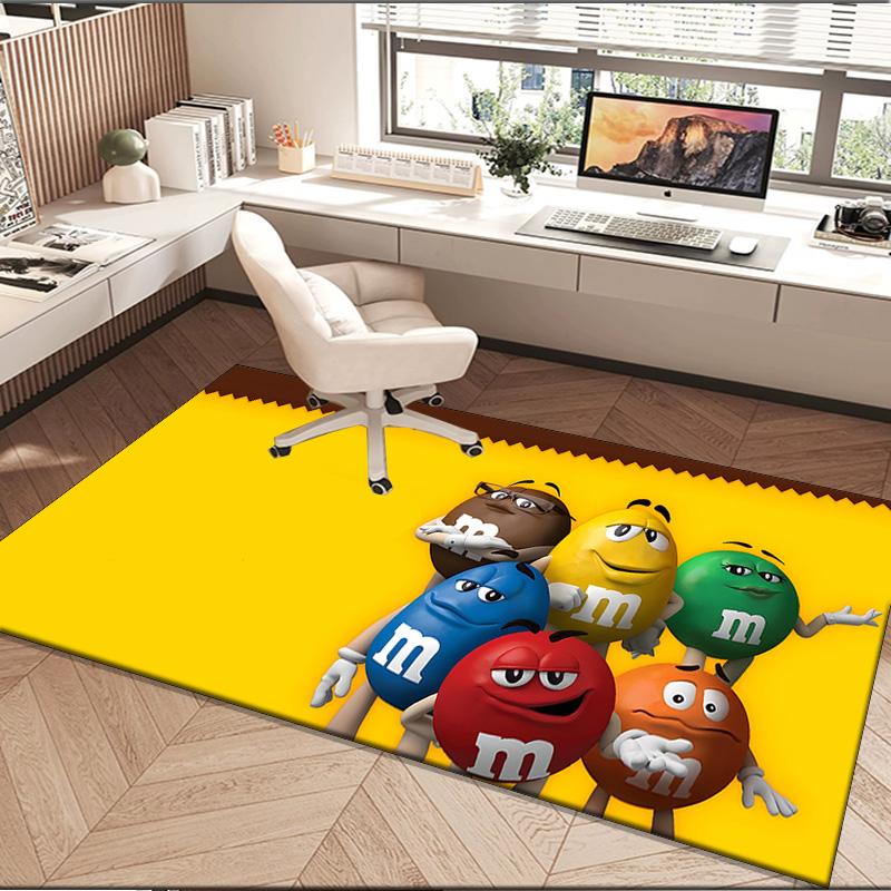 M Bean Area Rug Suitable for Indoor And Outdoor,Carpets for Playroom, Homes, Offices, Living Rooms,Home Decor,Christmas Fan Gift