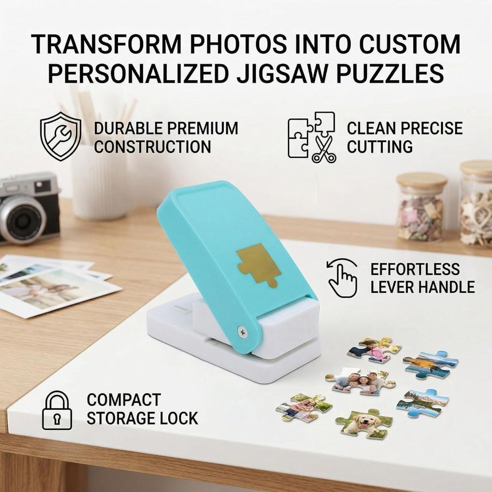 Paper Craft Puzzle Piece Cutter Hand Punch Custom Photo Puzzle Tool Custom Photo Making
