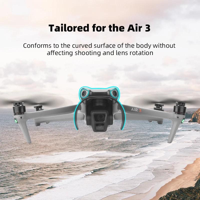 BRDRC Lens Hood Sunshade for DJI AIR 3 Anti-Glare Sun Cover Gimbal Protective ABS Cage Drone Accessories