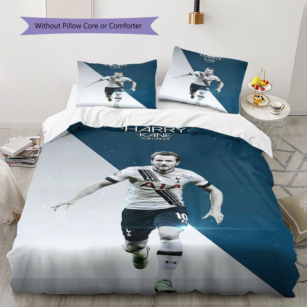 Harry Kane Hero Bedding Quilt Set Quilt Cover Pillowcase Home Decoration Birthday Gift (1 * duvet cover + 2 * pillowcase, without core)