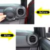 Matte Black Dashboard central Air Vent Outlet Cover Trim For Toyota Tacoma 16-22