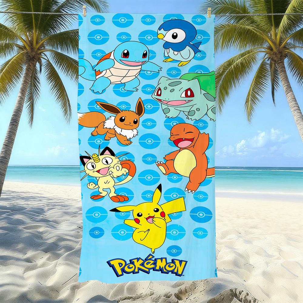 Microfiber Printed Beach Towel Quick-Drying Sand-Proof Absorbent Bath Towel Travel Swimming Towel