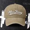 pc Adjustable Baseball Cap Featuring New Jersey Print Lightweight Printed Womens Hat Trendy New Jersey Unisexs Cap an Idea