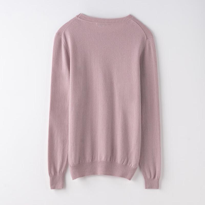 Men's Round Neck 100% Cashmere Long Sleeve Knit Sweater