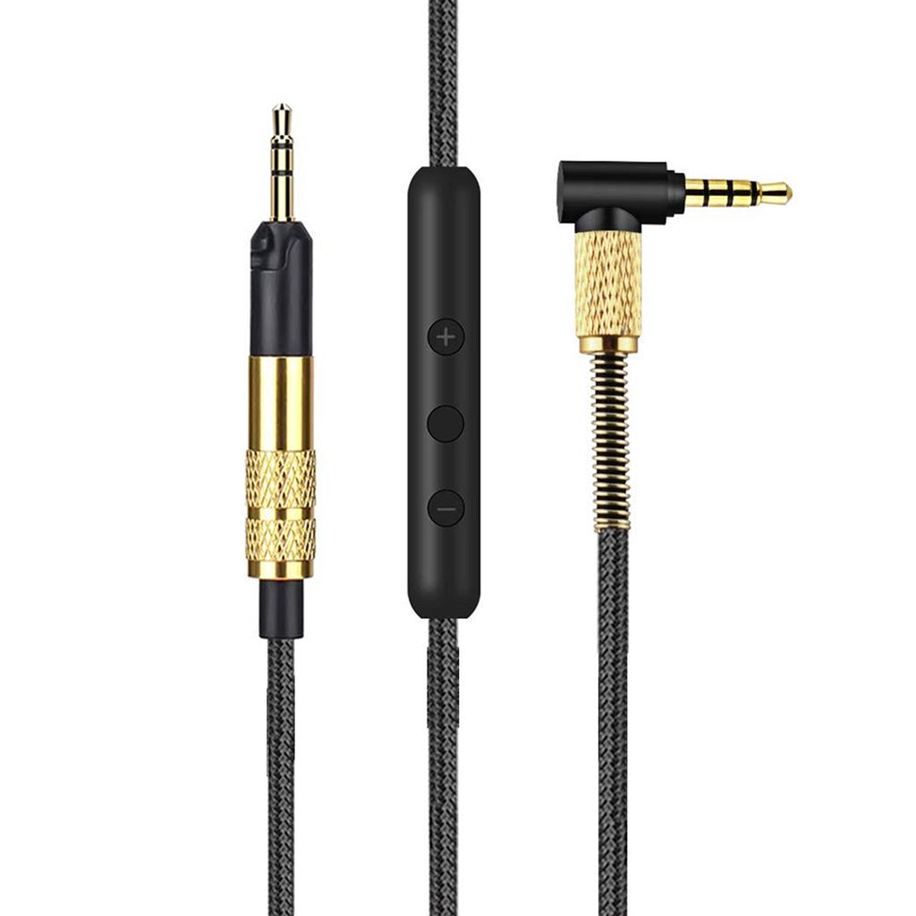 Кабель наушников 2,5 мм - 3,5 мм для HD598/HD599/HD558/HD518/HD599. Износостойкий шнур гарнитуры. Управление по линии.