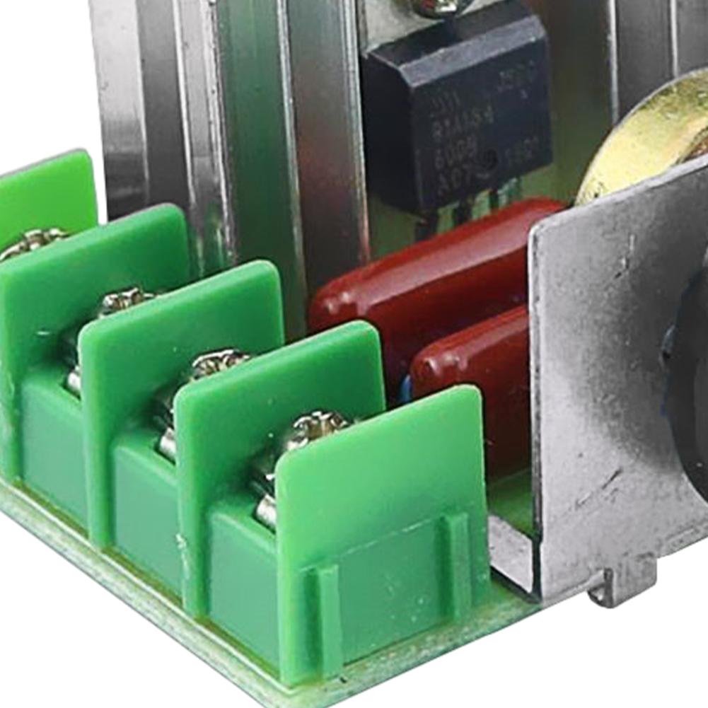 AC 220V 2000W SCR Voltage Regulator with Control Knob Electronic Voltage Regulator Module High Power Speed Controller Regulation