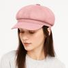 Keep Warm Suede Octagonal Hat Solid Color Newsboy Cap Casual Berets Hat  Daily