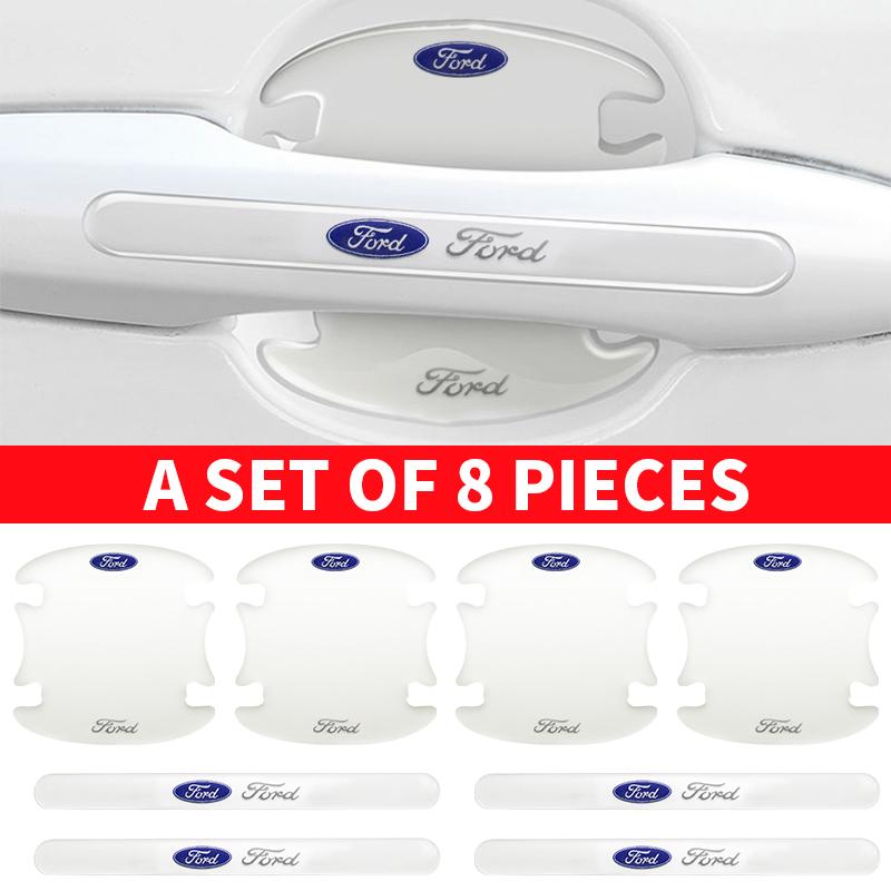 Car Door Edge Door Handle Door Corner Protection Film Sticker For Ford Mustang Kuga Fiesta Mondeo Edge Ecosport Fusion Focus STVSP7