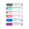 Dry Erase Markers Set of 6 Low Odor Chisel Tip Non Toxic Assorted Colors Quick Drying Felt Erasers Office Home Classroom
