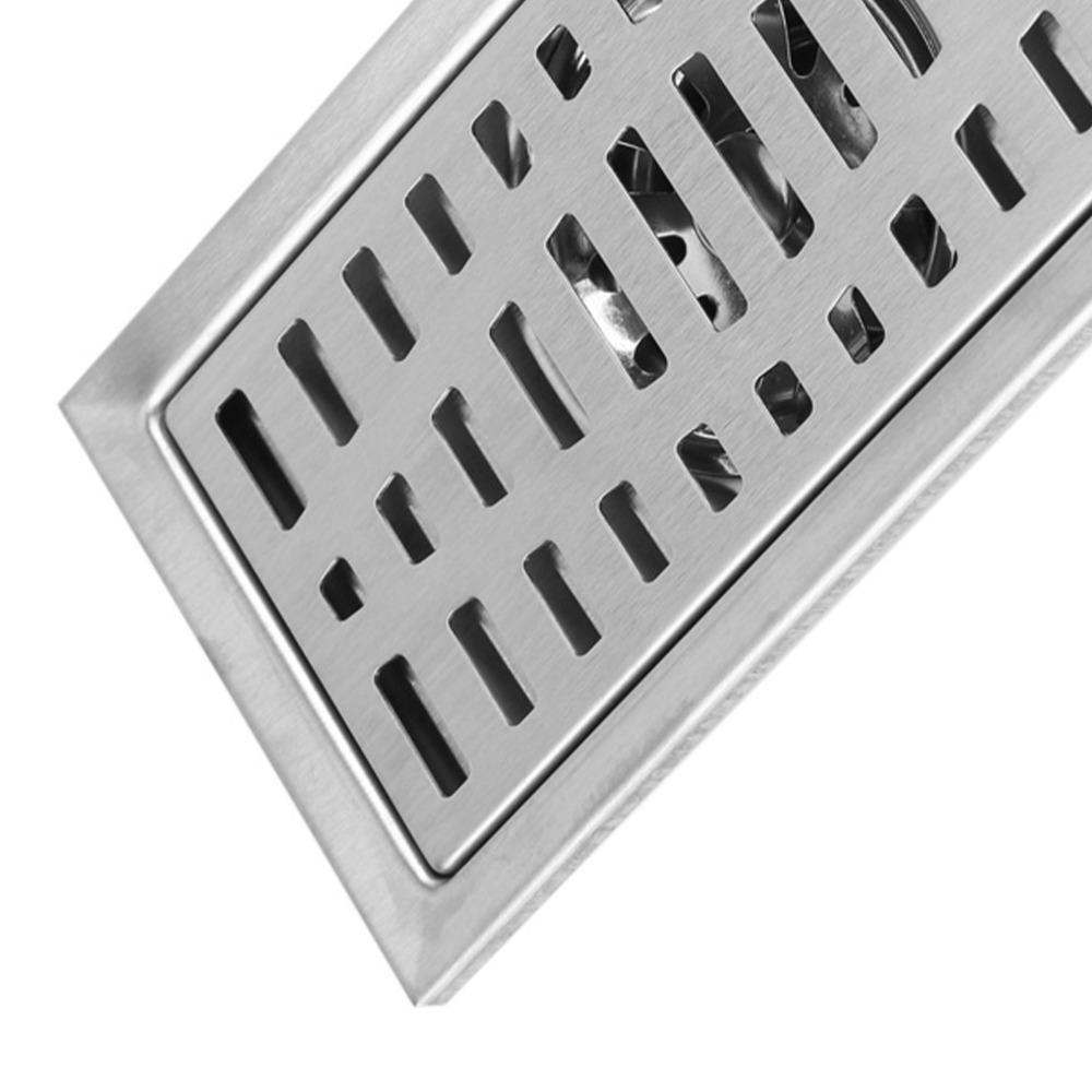 Stainless Steel Floor Drain Silver Tile Insert Drain Modern Floor Waste Grate  Kitchen