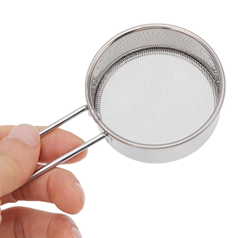 304 Stainless Steel Flour Sieve Strainer Round Mini Flour Sifter Food Strainer Bakery Catering