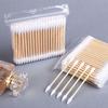 Kefu Double-Headed Cotton Swabs: Safe and Versatile for Ear Cleaning and Makeup - Wooden Sticks, Disposable, Pointed Tips