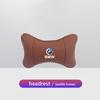 Car Neck Pillow Leather Breathable Soft Headrest stickers For BMW 50th F30 F40 F10 E90 X2 F20 E60 E87 M E92 X3 X1 X6 E30 E34 E61 YA1