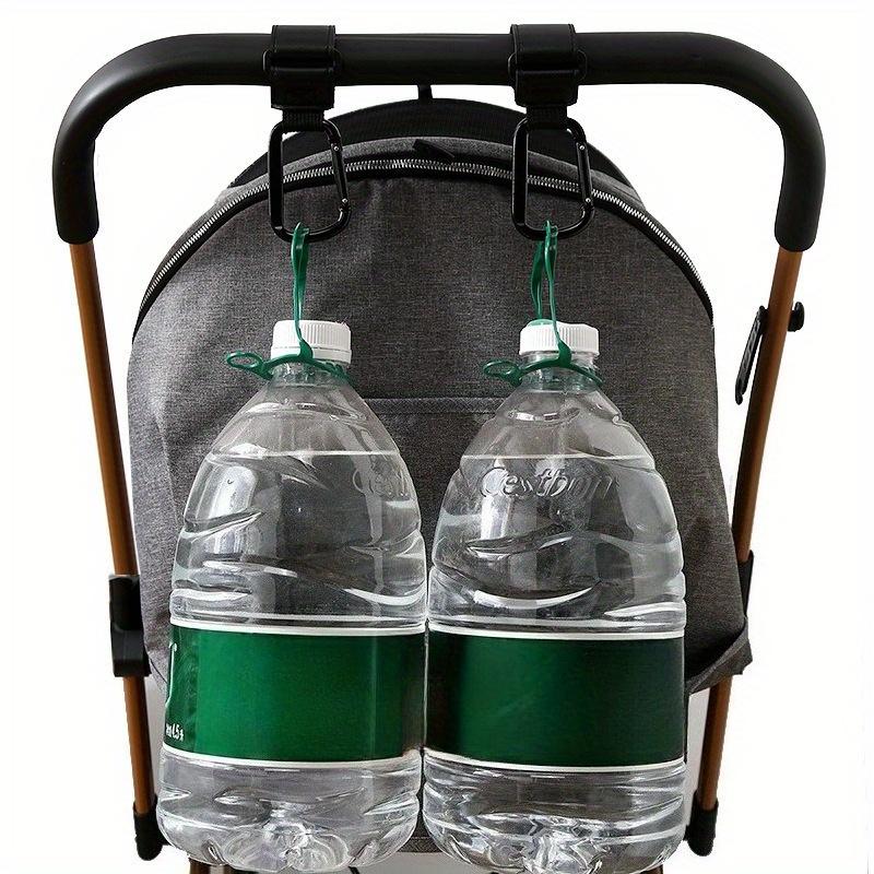 Baby Diaper Bag Hook, Multi-function Stroller Organize PU Leather Adjustable Hook, Handcarts and Pram Stroller Storage hook.