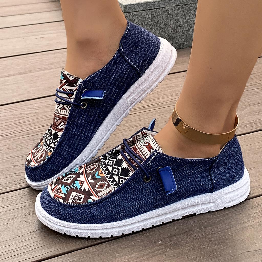 2025 Canvas Loafers Women's Shoes Flat Casual Shoes Women's Cloth Shoes