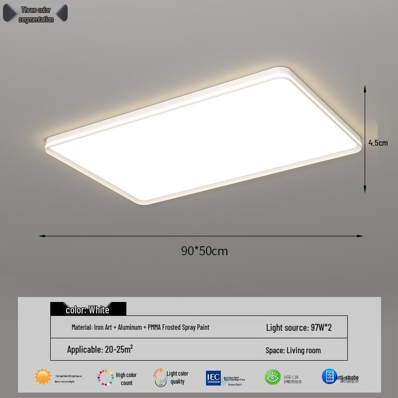 Большой современный минималистичный светодиодный потолочный светильник для гостиной, спальни или столовой