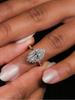 925 Silver Simplicity Marquise Surround Zircon Ring For Women Engagement Wedding Luxury High Quality Fine Jewelry