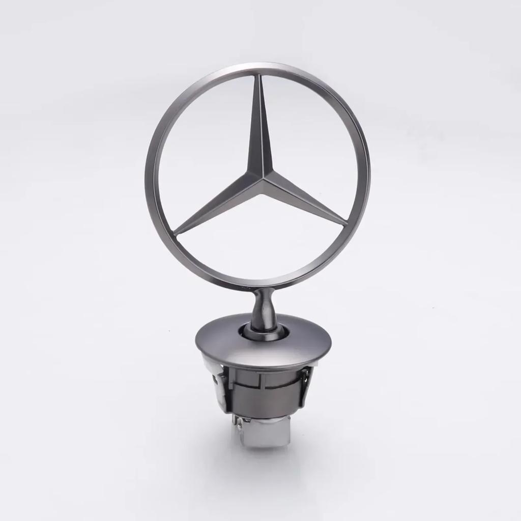 Автомобильная наклейка C200 E300 Горячая 2026 Для Benz 1 шт. Значок-логотип на капот автомобиля Mercedes Benz Значок из цинкового сплава Для W204 W220 C180 C200