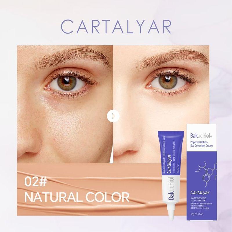 CartaLyar - Консилер-крем для век с бакучиолом, пептидами и ретинолом - 3 оттенка