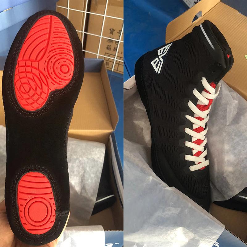 Бренд V63 Мужские борцовки Профессиональная обувь для бокса Высокая резиновая подошва Дышащие борцовки Женская обувь для фитнеса и приседаний