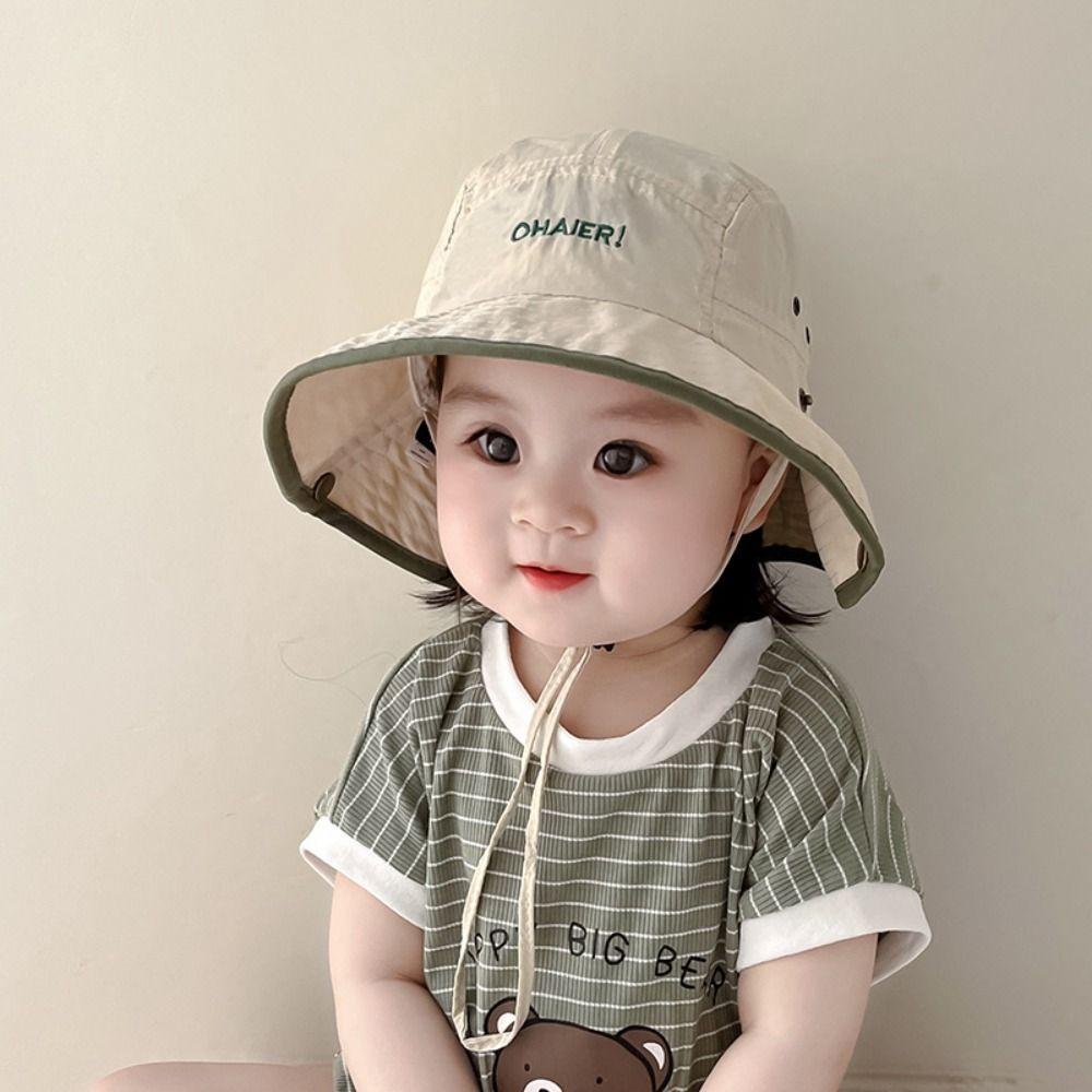 Summer Children Sunhat Quick-dry Fisherman Hat Ins Baby Bucket Hat  2-8 Years