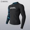 Mens UV Protection Rash Guard Set Long Sleeve Quick Dry Swimsuit Surfing Snorkeling Diving Swimming