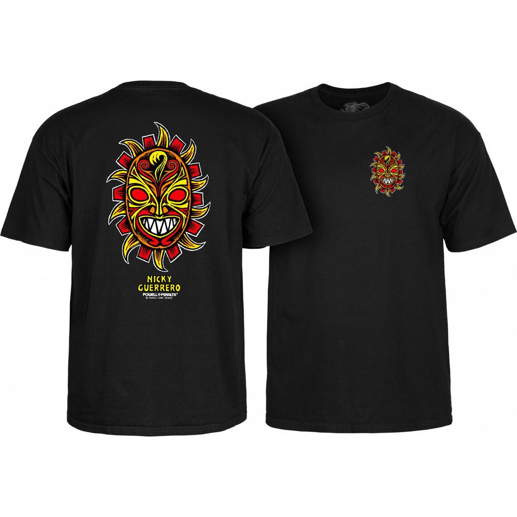 Powell Peralta Skateboard Shirt Nicky Guerrero Mask Black