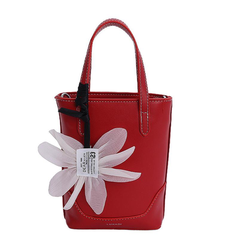 Solid Color Water Bucket Bag With Soft Pu Leather And Inner Phone Pocket For Summer Fashion