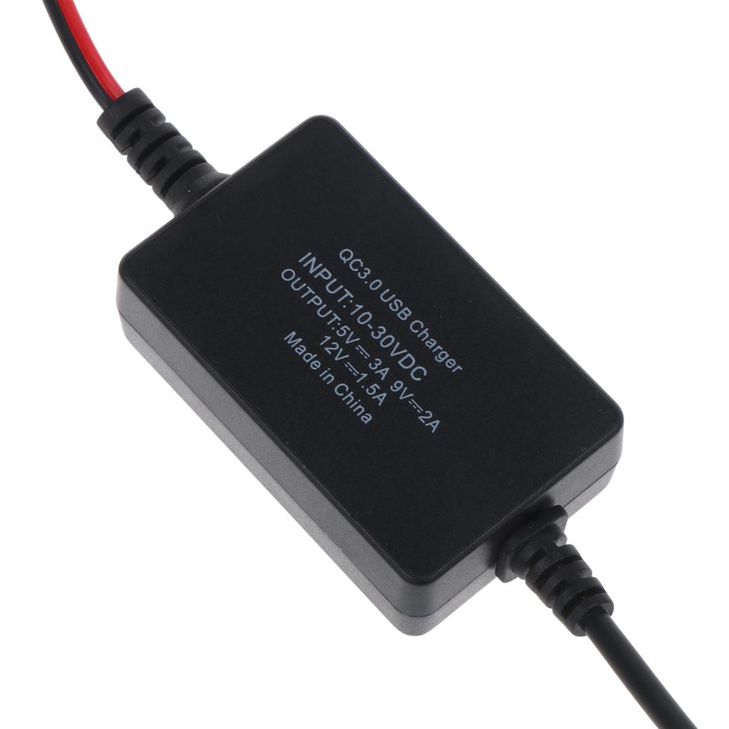 Двухпортовый USB-модуль зарядки QC3.0 Водонепроницаемый Преобразователь DC10V- 30V в 5V 3A Модуль понижающий DC-DC Адаптер питания