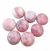 Круглые камни родохрозита - Розовый и белый целебный кристалл