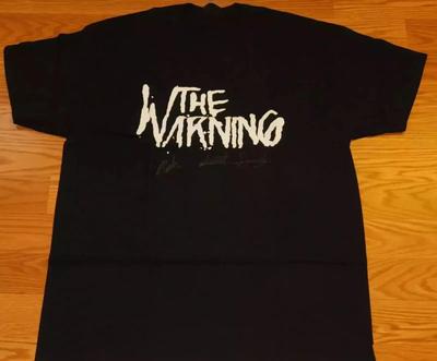 2025 новый The Warning Band Подписанная концертная унисекс футболка Размер S4XL Хлопок Высококачественная удобная и мягкая