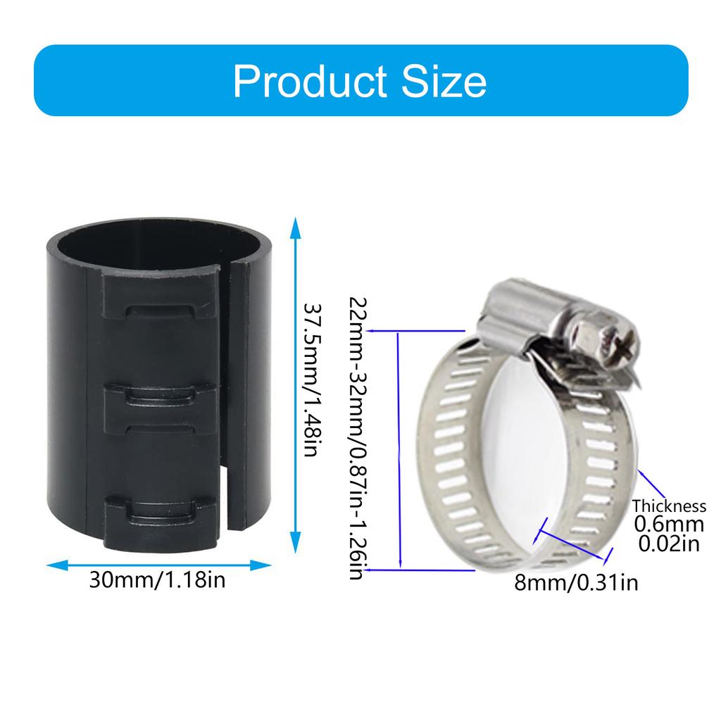 Многоцелевое кресло для дома и офиса, альтернативы газлифту, включая 6 пластиковых фиксирующих зажимов и 12 металлических хомутов, аксессуар