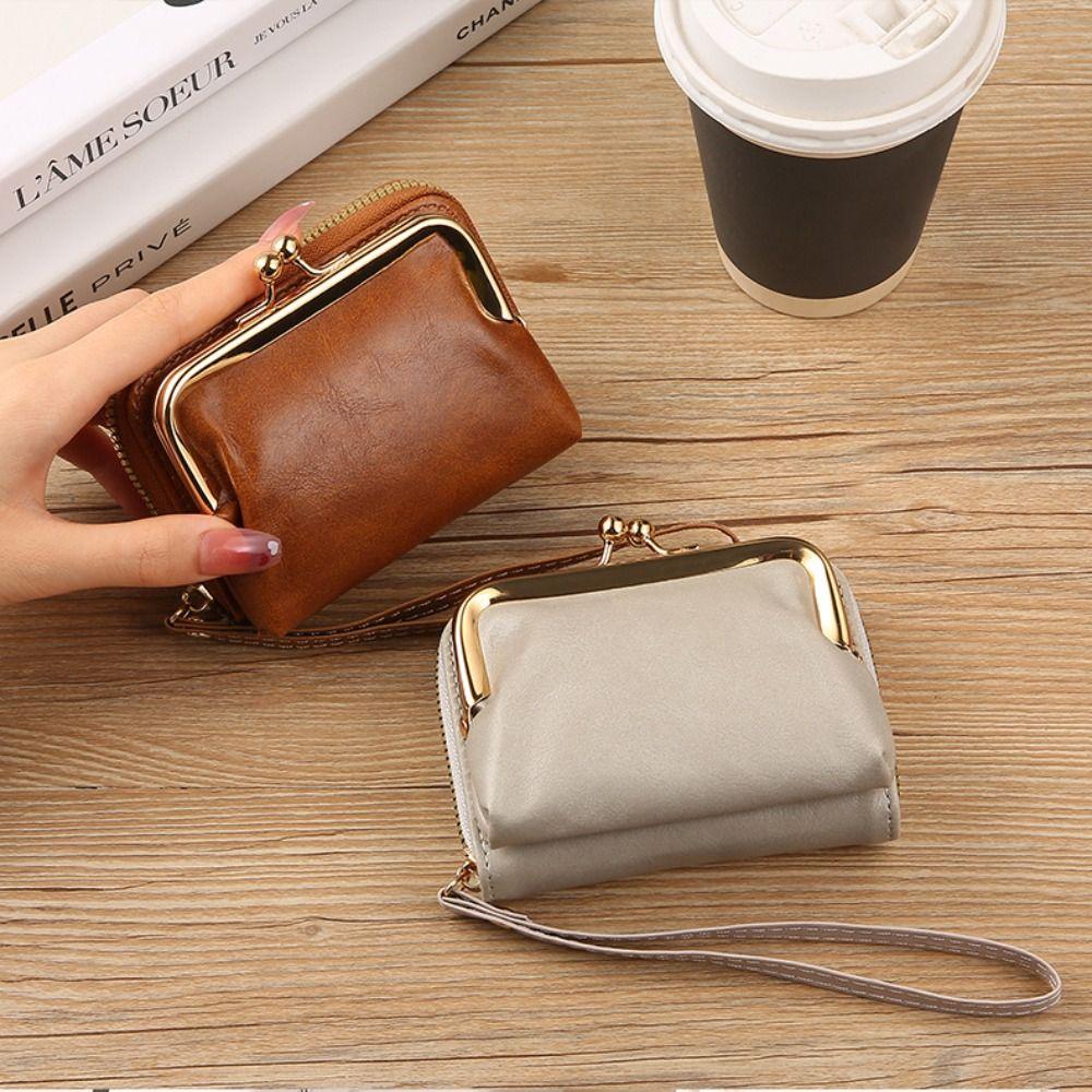 Hasp Card Holder Large Capacity Money Bag New Coin Purses  Women Girls