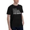 Men Women POPS THE MAN THE MYTH THE Father's Day Gift Grandpa T Shirt 100% Cotton New Arrival Tee Shirts  Top Clothing